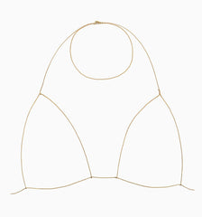 Necklace - YELLOW BRA CHAIN by MUSE for SEVEN50
