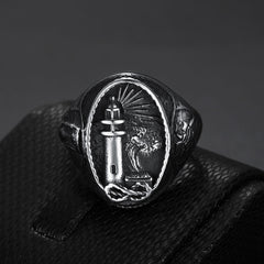 oval-shape-lighthouse-signet-ring-in-stainless-steel