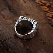 rectangular-aged-cracked-bat--signet-ring-in-stainless-steel