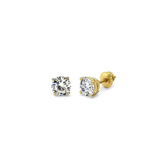3mm-4mm-5mm--Diamonds-4-Prongs-yellow-gold-Studs-earrings-by-seven50