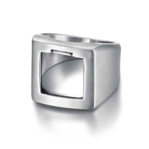 Classic-Mens-Stainless-Steel-aged-square-band-signet-Ring-Classic-Vintage---square-Ring---Fashion-Ring---Signet-Ring---Ring