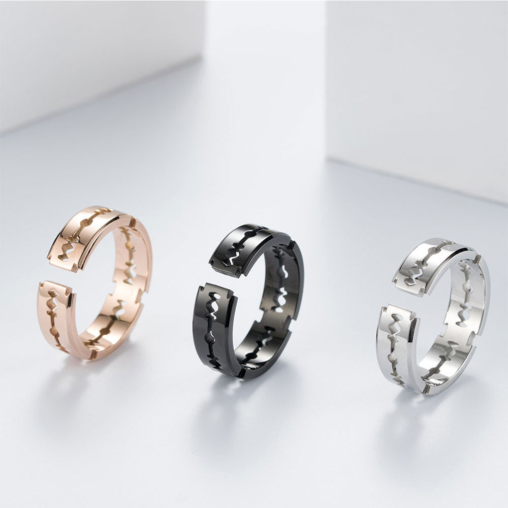 RAZOR BAND RING in stainless steel BY SEVEN50 – SEVEN50