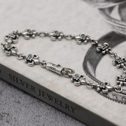 Sterling-Silver-Fleur-de-lis-Bracelet,-Oxidized-Sterling-Silver-Fleur-De-Lis-Bracelet,--4