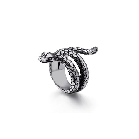 Cobra Snake Ring Oxidized Band Solid 925 Sterling Silver Thumb Ring (1 –  Blue Apple Jewelry