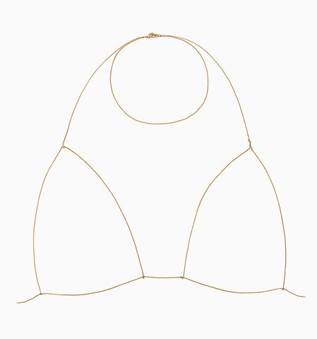 Necklace - YELLOW BRA CHAIN by MUSE for SEVEN50