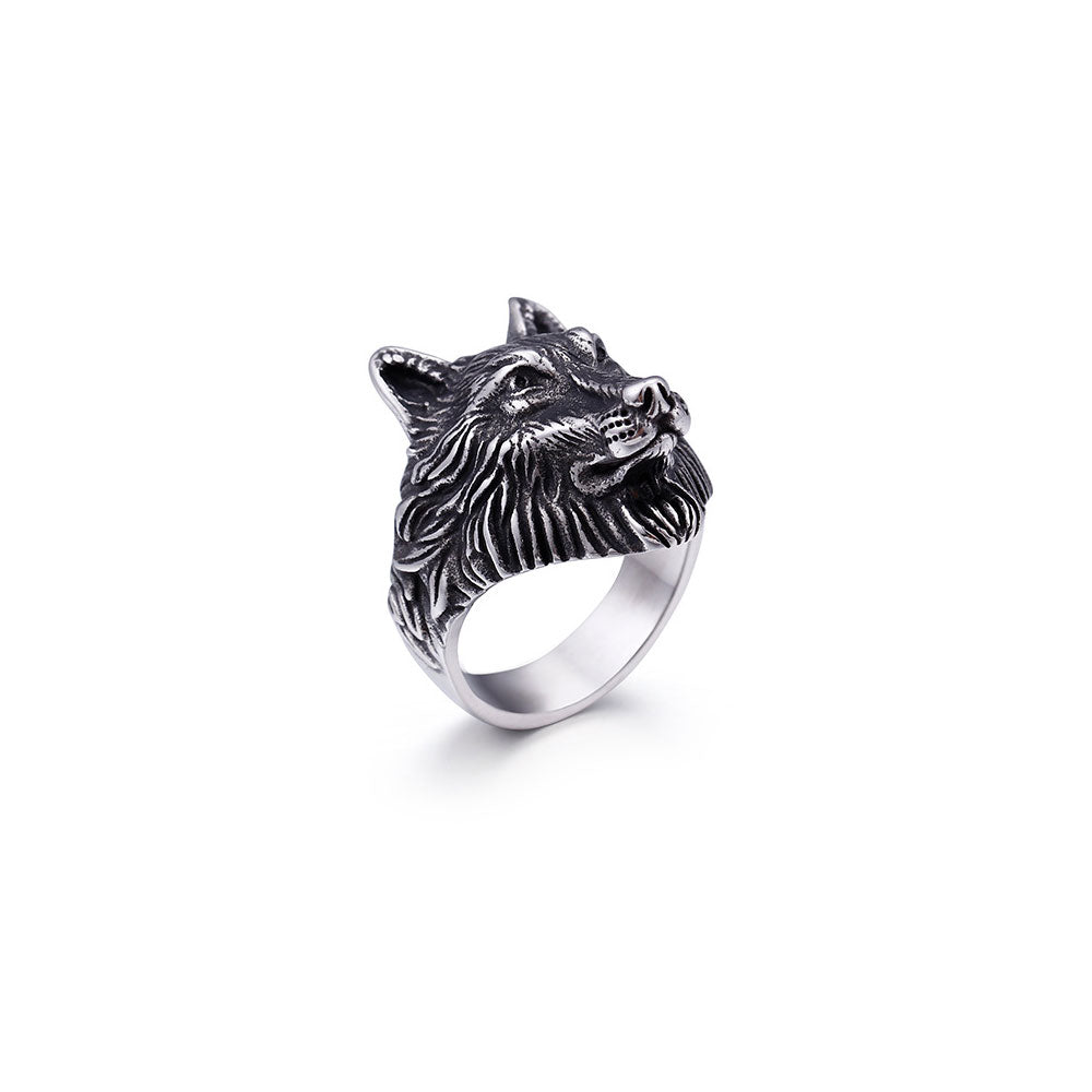 h*0様 wolf's head リング 9号 WOLF HEAD RING IN STAINLESS STEEL BY SEVEN50 – SEVEN50