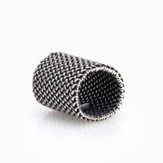 LARGE SILVER LIGHT MESH RING WOMEN SEVEN50 SALE JEWELRY ACCESSORY 